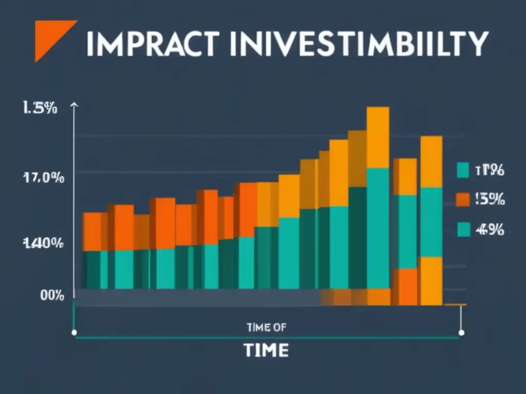 Impacto de tasas de interés en inversión Ilustración impactante que muestra relación entre tasas de interés y rentabilidad de inversión a largo plazo