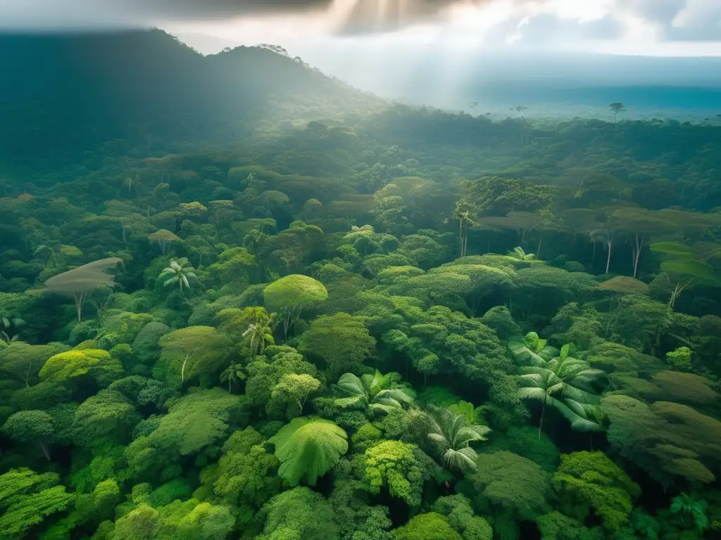Belleza y biodiversidad de la selva Impacto biodiversidad en inversiones: Bosque tropical impresionante con abundante vida salvaje