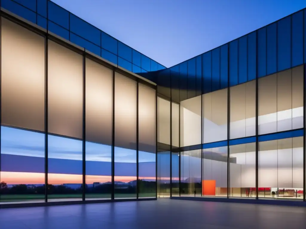 Museo de arte moderno al atardecer Impacto museos: arte e inversiones