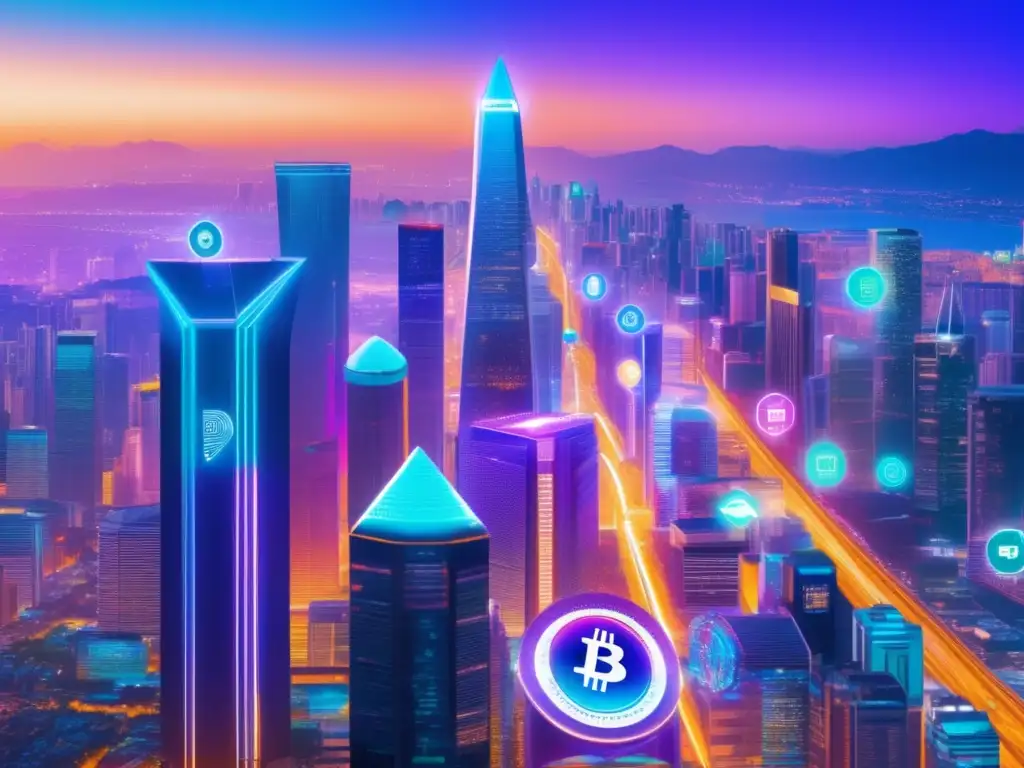 La evolución de las criptomonedas en una ciudad futurista Importancia criptomonedas en la economía mundial
