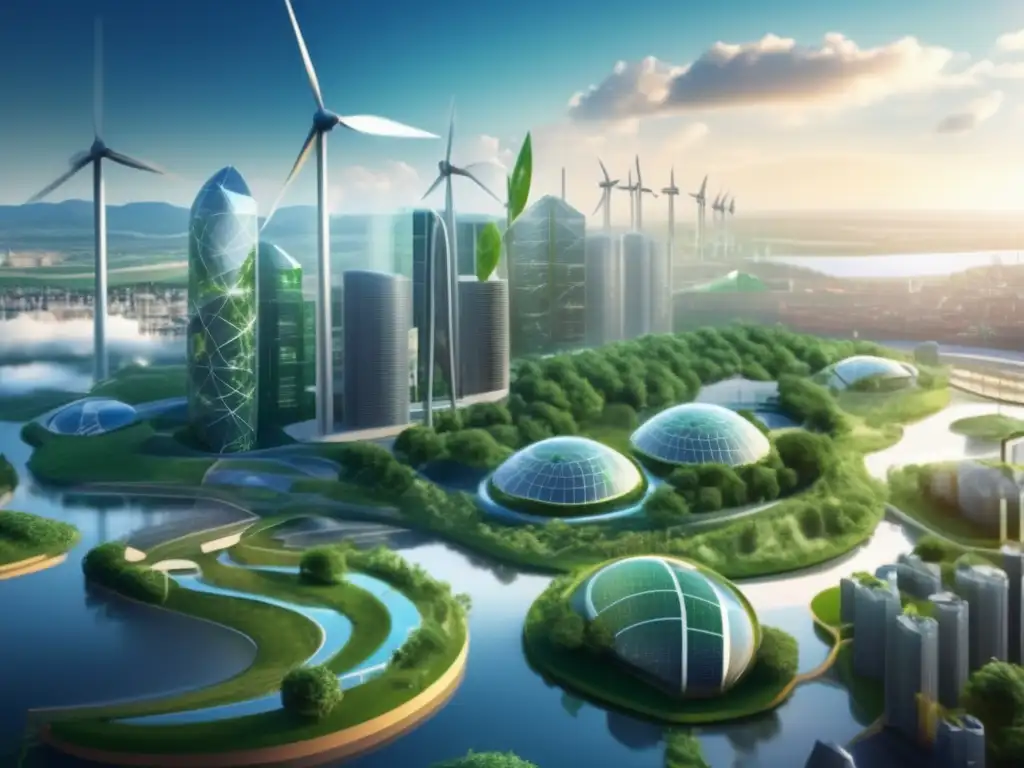 Futuro energético sustentable en ciudad moderna Importancia de la energía renovable en la transición global