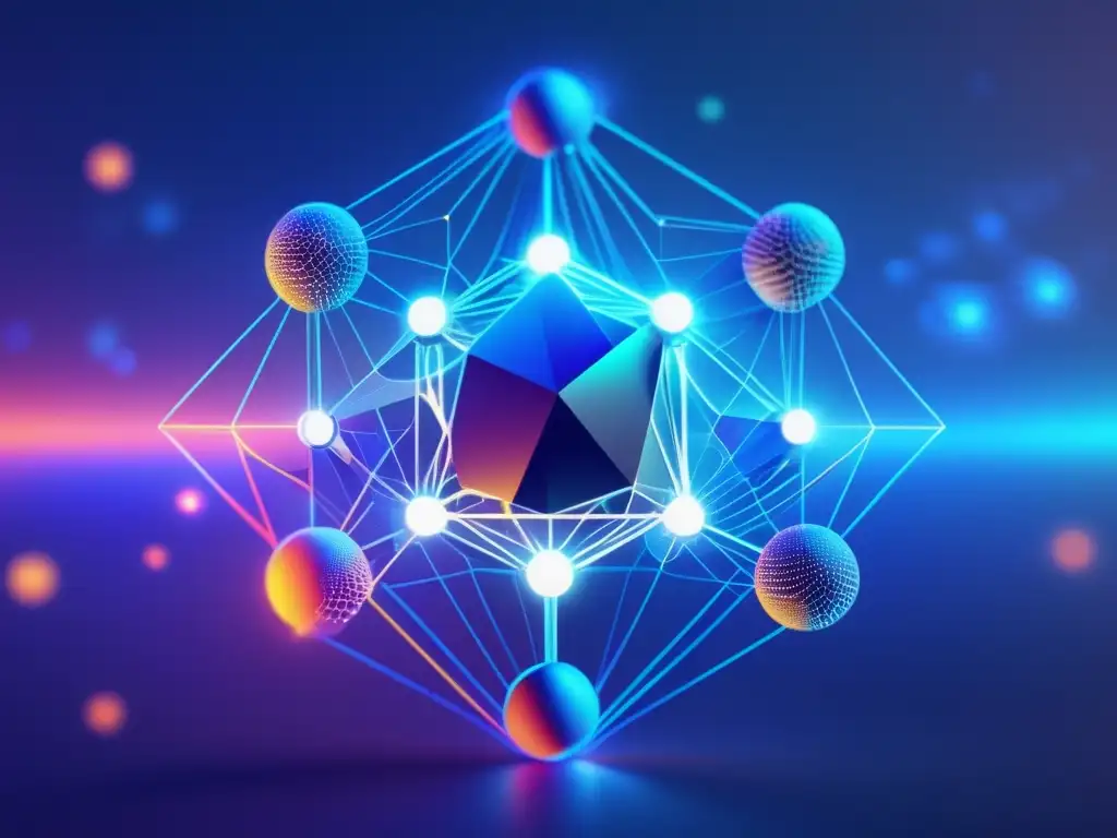 Red de nodos criptográficos futurista Importancia nodos criptomonedas