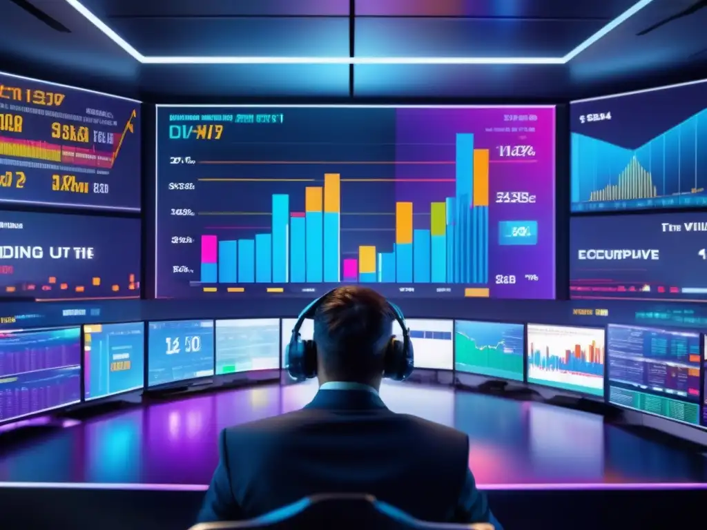 Futuro del mercado de valores en acción Indicadores bursátiles confiables para inversores en una imagen 8k vibrante y detallada