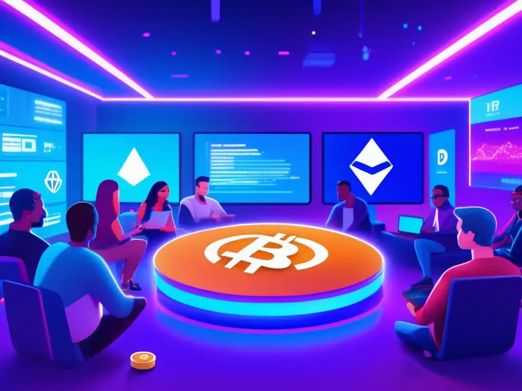 Comunidad criptográfica online influyente Influencia Altcoins en criptos: comunidad dinámica, debates animados, emociones, word cloud con palabras clave