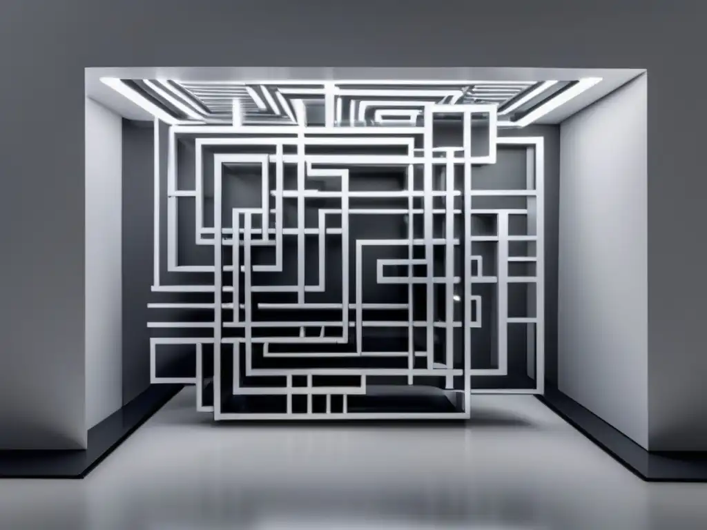 Instalación de arte islámico contemporáneo Influencia arte islámico en inversiones: instalación arte geométrica, patrones islámicos y caligrafía, minimalismo moderno, colores vibrantes