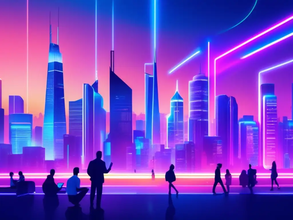 Futuro de la ciudad con tecnología y redes sociales Influencia de redes sociales en tecnología fintech