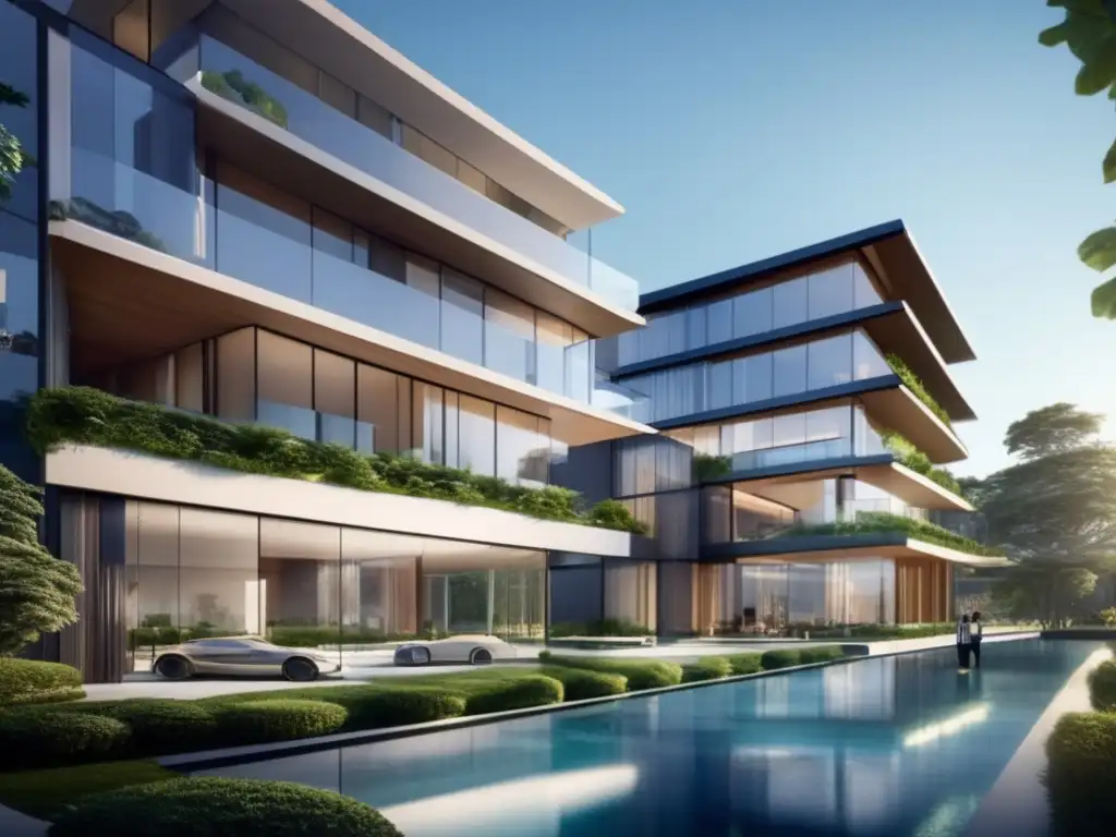 Edificio de apartamentos moderno y lujoso Invertir en inmuebles: éxito y exclusividad