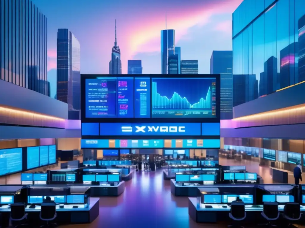 Futuro de las finanzas Innovaciones en Derivados: Oportunidades en Bolsa, Futuro de alta tecnología y actividad frenética en una bolsa de valores futurista