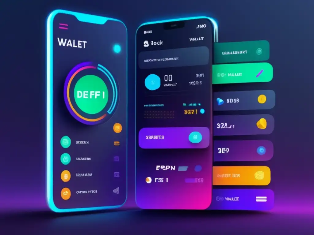 Interfaz moderna y segura de billetera digital Interfaz de billetera digital 8k: Guía completa DeFi para principiantes