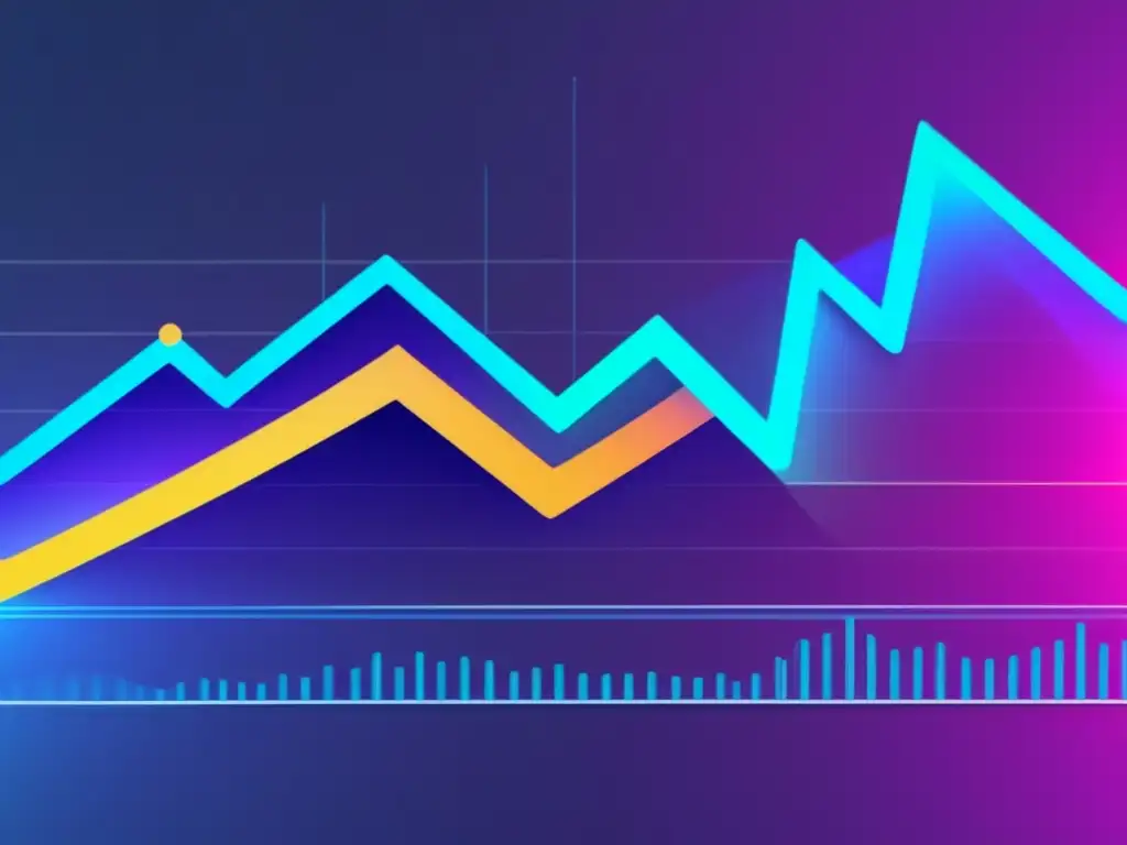 Interfaz futurista de análisis del S&P 500 Interfaz digital futurista con gráfico dinámico del S&P 500