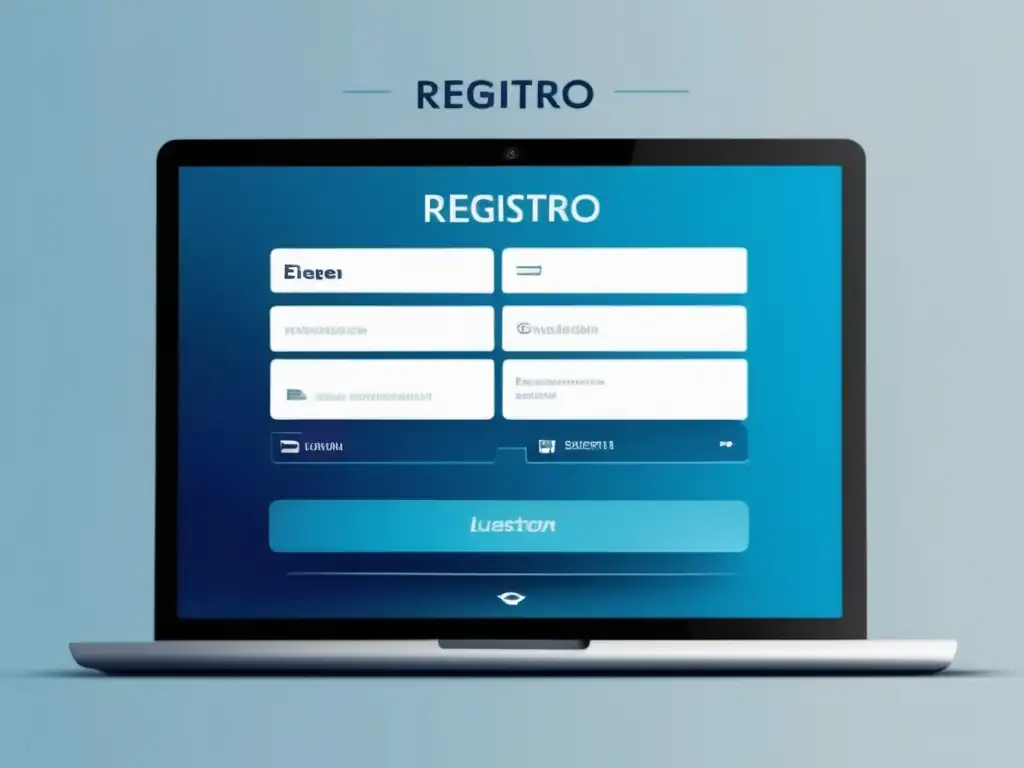 Interfaz de registro moderna y elegante Interfaz digital futurista para registro en plataforma de staking rentable