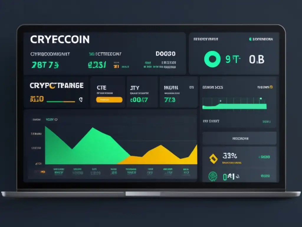 Plataforma de intercambio de criptomonedas moderna y elegante Interfaz moderna y limpia de plataforma de intercambio de criptomonedas