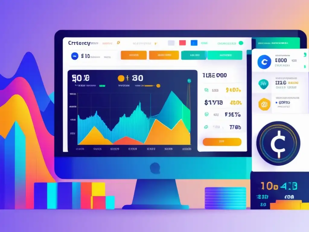 Plataforma de intercambio de criptomonedas transparente y profesional Interfaz moderna de plataforma de intercambio de criptomonedas con comisiones ocultas