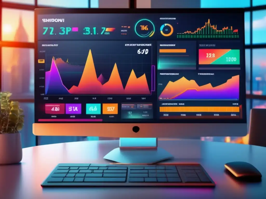 Plataforma de trading moderna e intuitiva Interfaz moderna de plataforma de trading con pantalla de alta resolución y diseño intuitivo, ideal para criptomonedas