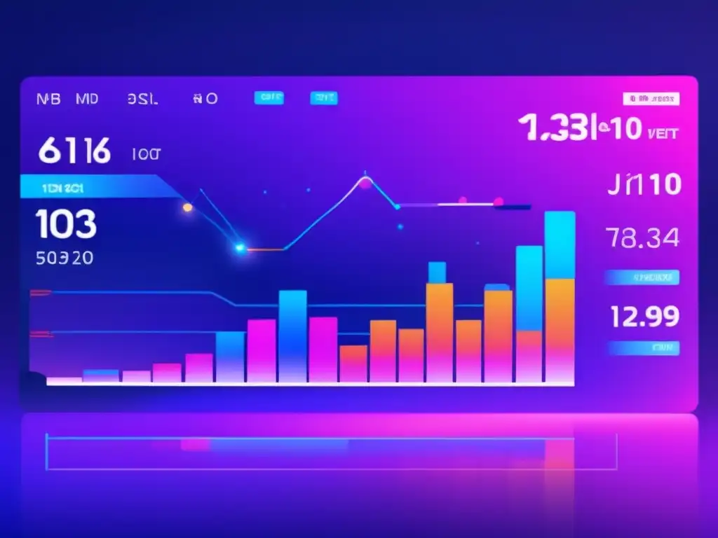 Plataforma de trading moderna y vibrante Interfaz de plataforma de trading moderna y vibrante