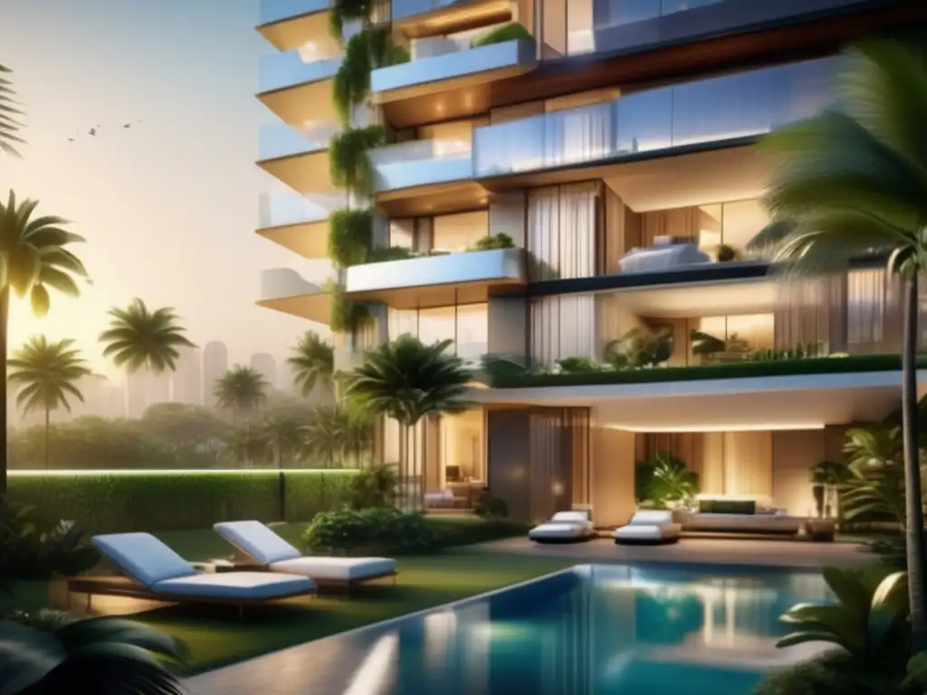 Inversión segura en bienes raíces para jubilación Inversión en bienes raíces segura: Complejo de apartamentos de lujo rodeado de naturaleza exuberante, diseño elegante y vistas panorámicas