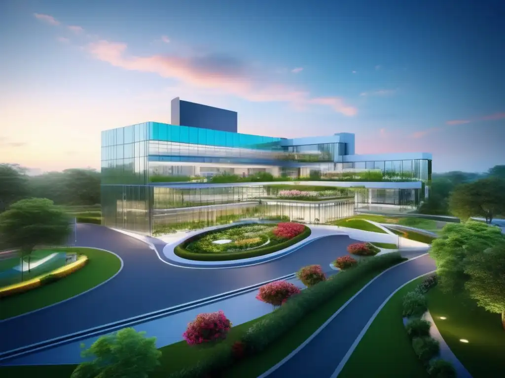 Hospital moderno rodeado de naturaleza Inversión colectiva sector salud: Hospital moderno rodeado de naturaleza y paisajes serenos