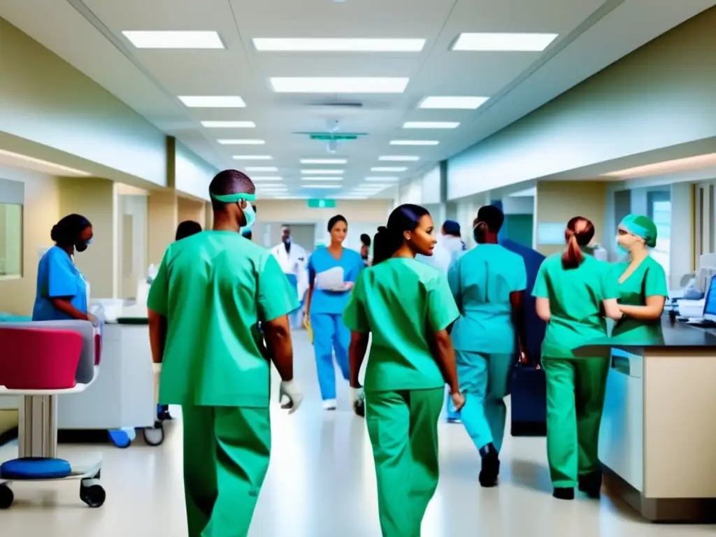 Profesionales de la salud en un hospital moderno Inversión estratégica en acciones de hospitales