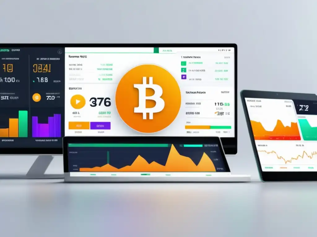 Plataforma de trading de criptomonedas moderna y elegante Inversión pasiva en criptomonedas en plataforma moderna de trading