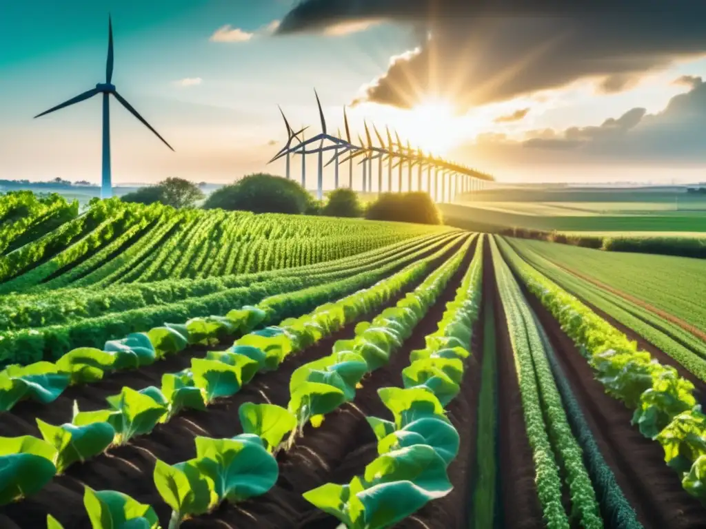 Agricultura sostenible y energía renovable Inversiones en alimentos plantbased rentables en armonía con la naturaleza y la tecnología