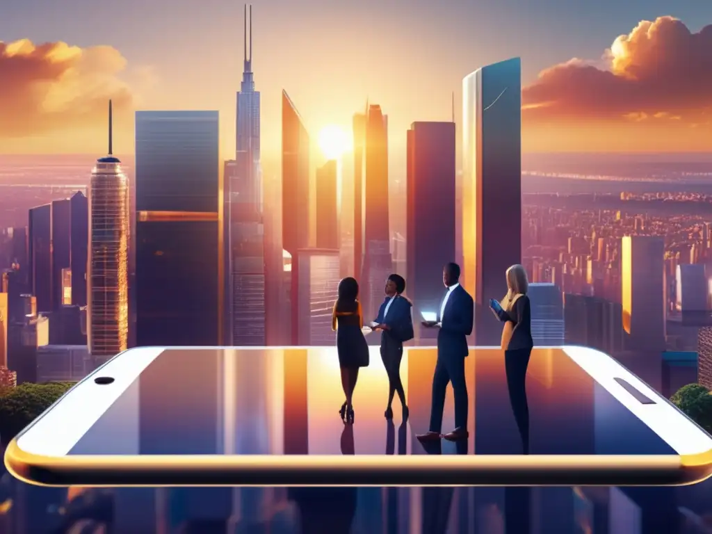 Ciudad moderna con REITs y diversidad Inversiones REITs: democratización bienes raíces modernos-