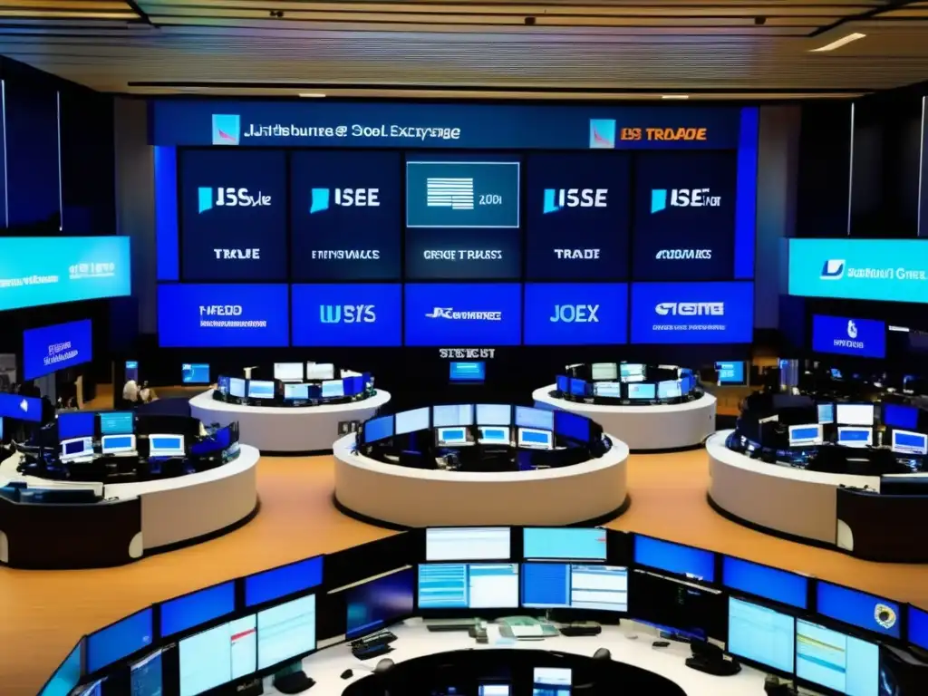 Bolsa de valores de Johannesburgo: energía y oportunidades de inversión Inversiones en la Bolsa de Johannesburgo: Escena vibrante y moderna en la JSE con traders, inversores y alta tecnología