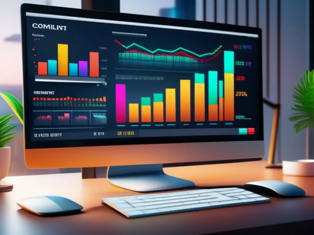 Diversifica tus inversiones: Gráficos, instrumentos y colores vibrantes Inversiones diversificadas: Ventajas de invertir en materias primas y ETFs