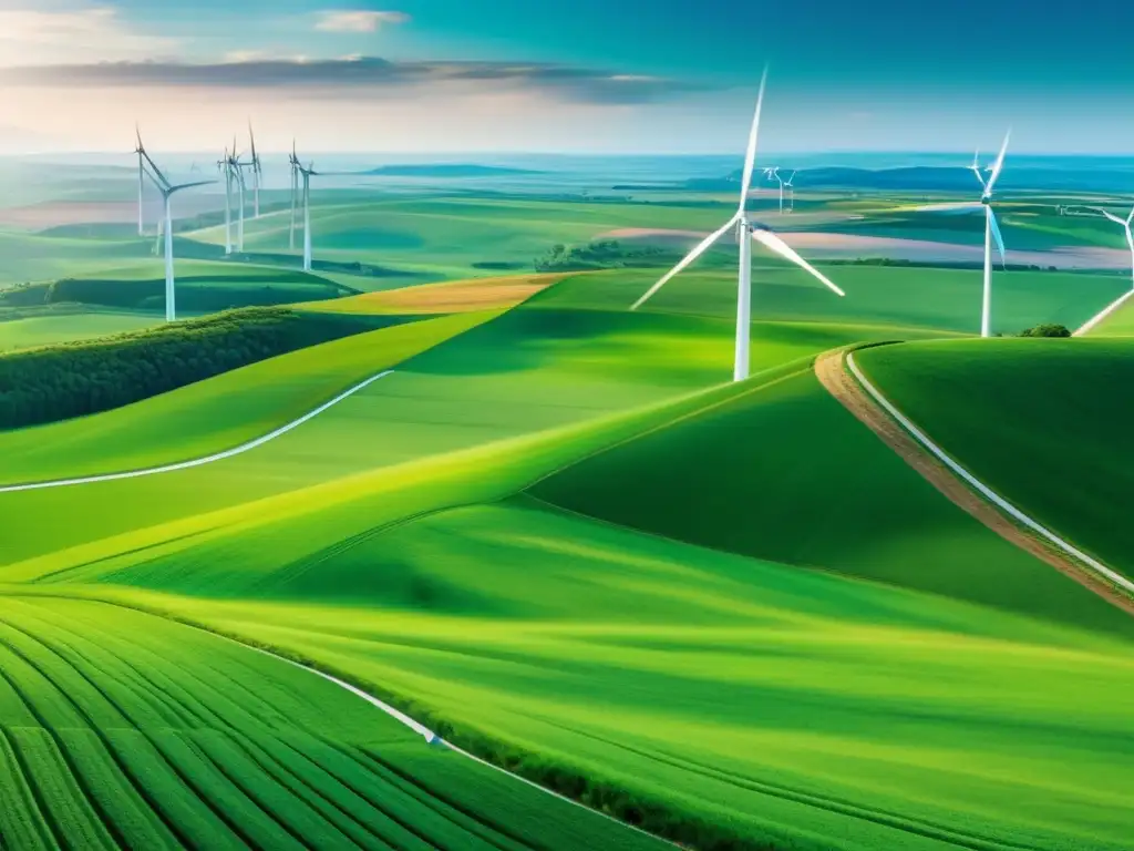 Inversiones impactantes y sostenibles Inversiones con impacto social: imagen inspiradora de energía renovable, innovación y empoderamiento financiero