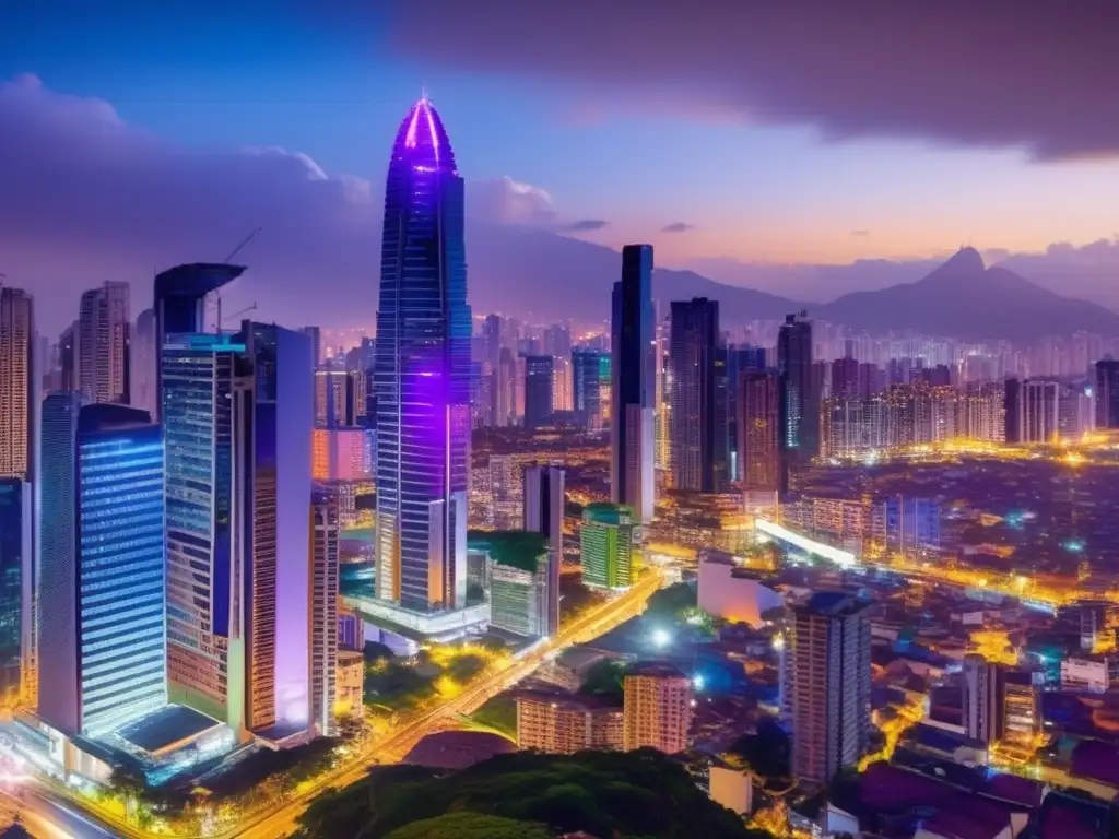 Skyline moderno en América Latina Proteger inversiones contra inflación en América Latina