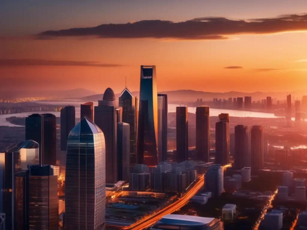 Ciudad moderna de lujo al atardecer Inversiones inmobiliarias: Errores fatales y éxito