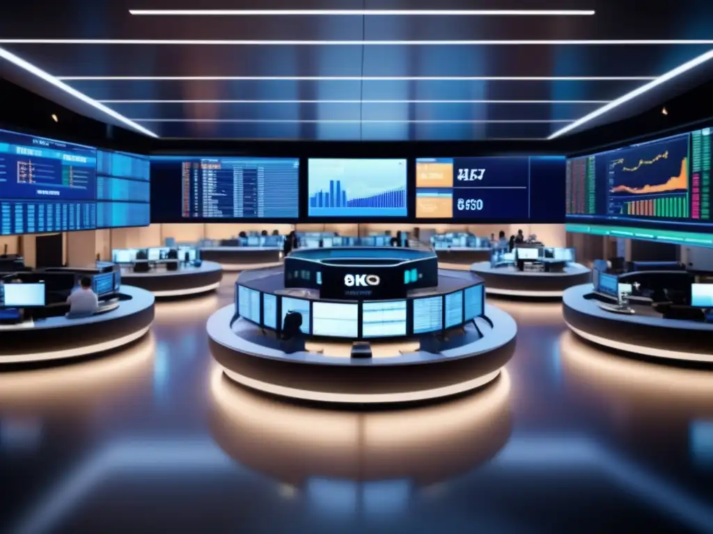 Mercado europeo de commodities Inversiones en materias primas Europa en trading floor moderno y vibrante
