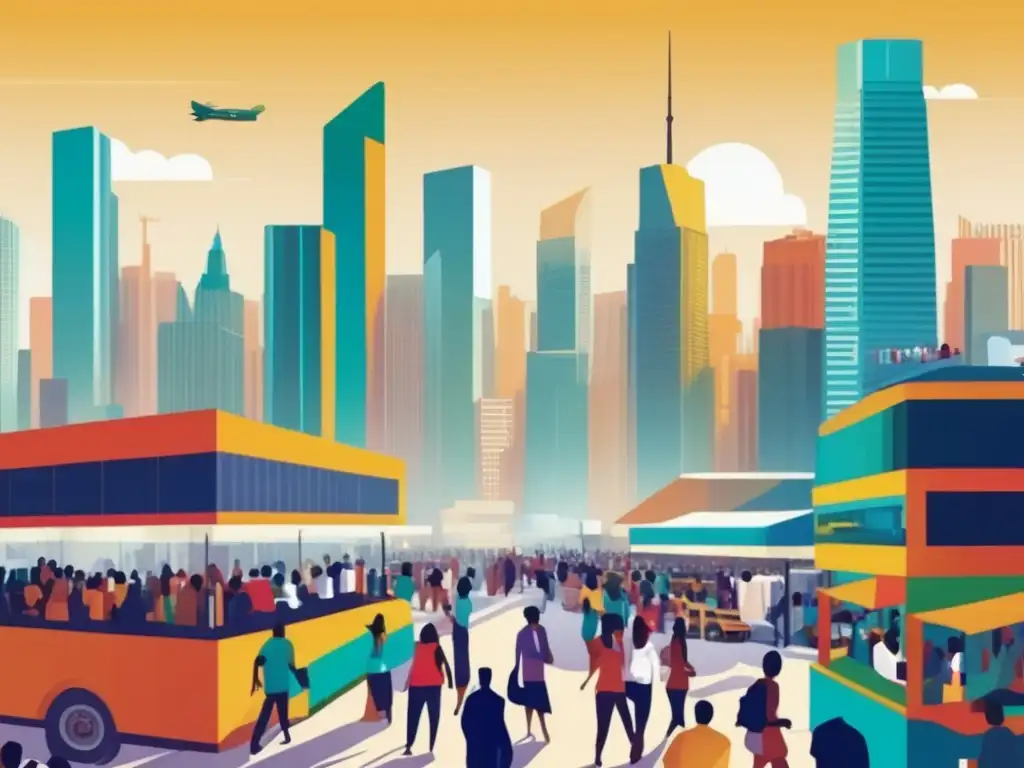 Ciudad emergente: crecimiento y oportunidades Inversiones en mercados emergentes con expertos locales en un vibrante paisaje urbano de crecimiento y oportunidades