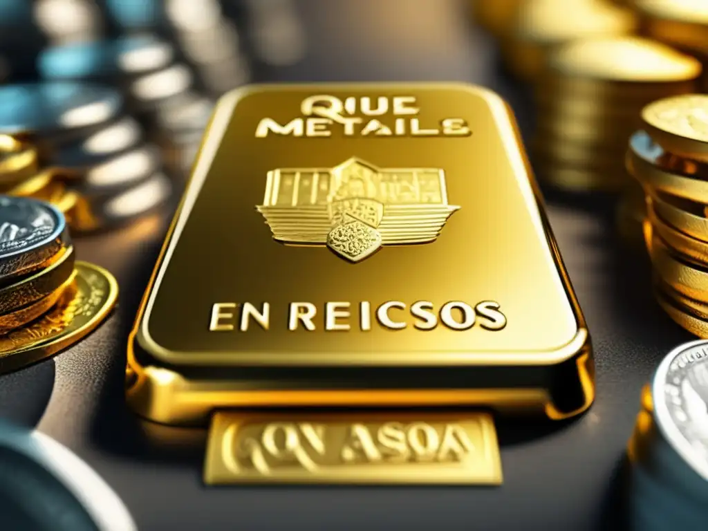 Inversión en metales preciosos en Asia Inversiones en metales preciosos en Asia: ciudad asiática con rascacielos, luces brillantes y barras de oro y plata