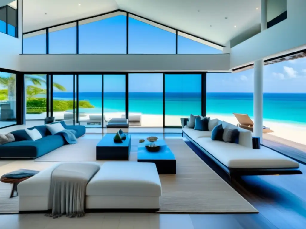 Casa de lujo con vistas a la playa Inversiones en propiedad vacacional frente a playa de lujo
