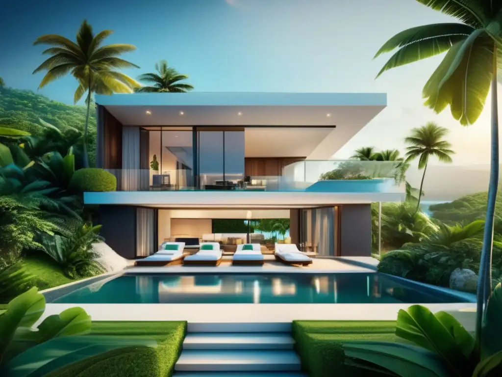 Lujosa propiedad vacacional con vista al mar Inversiones en propiedad vacacional: moderna propiedad vacacional con impresionante vista al mar y amenities de lujo