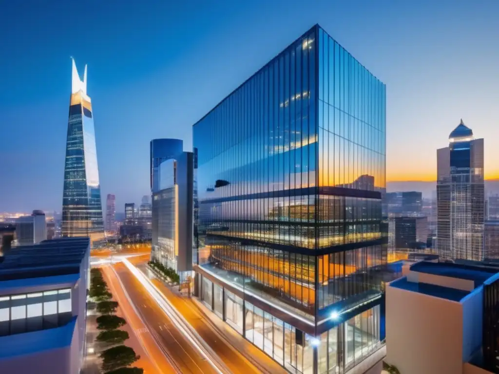 Edificio comercial moderno y vibrante Inversiones en propiedades comerciales con altos retornos