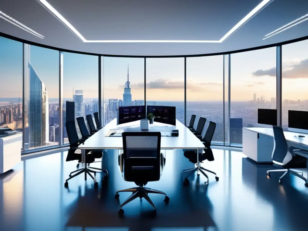 Oficina moderna con vista panorámica Inversiones en Reino Unido PostBrexit: Regulaciones financieras actualizadas - Oficina moderna con vista a la ciudad