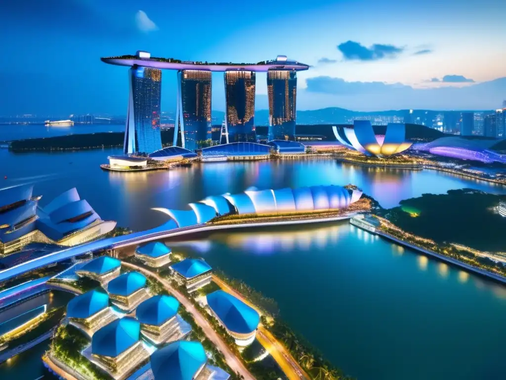 Ciudad vibrante y económica de Singapur Inversiones rentables en el Sudeste Asiático con vibrante ciudad de Singapur y Marina Bay Sands
