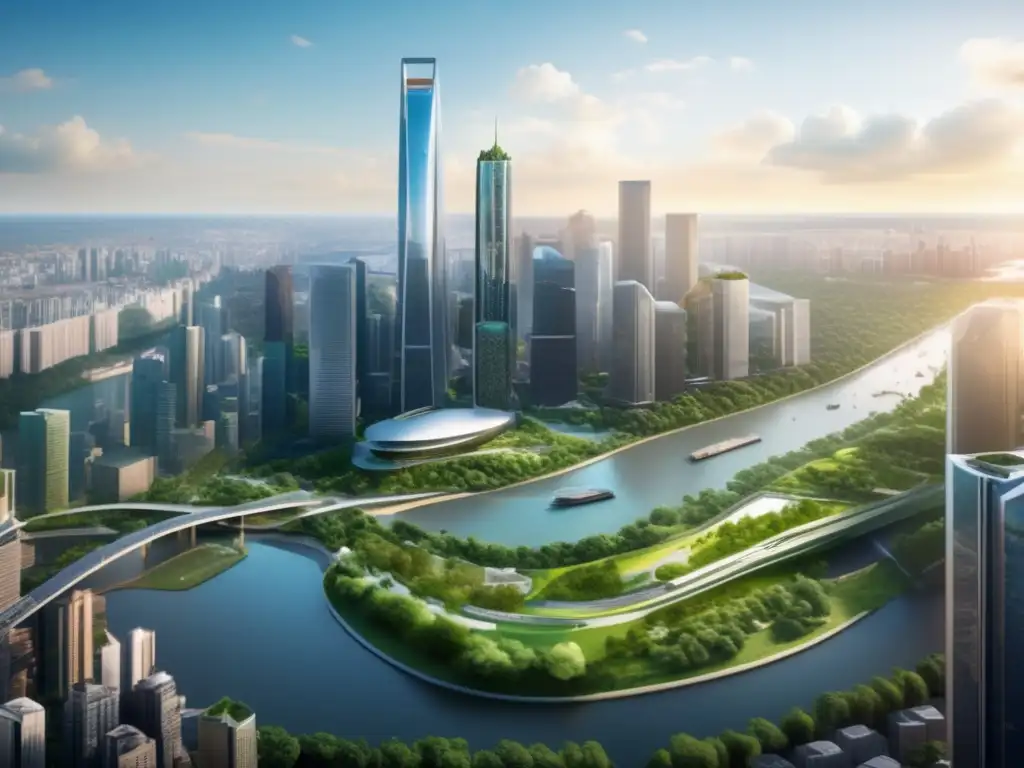 Ciudad sostenible con rascacielos, naturaleza y colaboración Inversiones sostenibles: empresas con propósito revolucionan la financiación sostenible