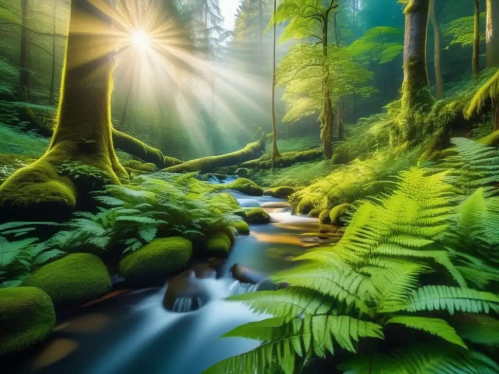Bosque exuberante: preservando la naturaleza Inversiones sostenibles: un mundo mejor