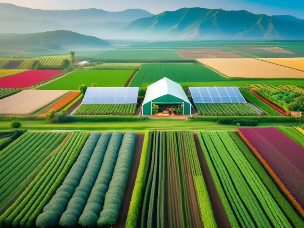 Paisaje agrícola sostenible y productivo Inversiones sostenibles en agricultura: paisaje agrícola vibrante, diversidad de prácticas sostenibles, energía renovable