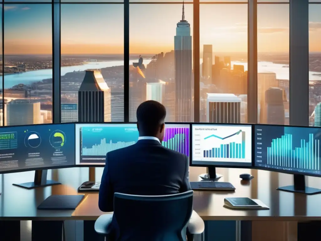 Inversionistas analizando estrategias financieras Inversores analizando gráficos y estrategias en una oficina moderna - Ventajas de invertir en ETFs para diversificación