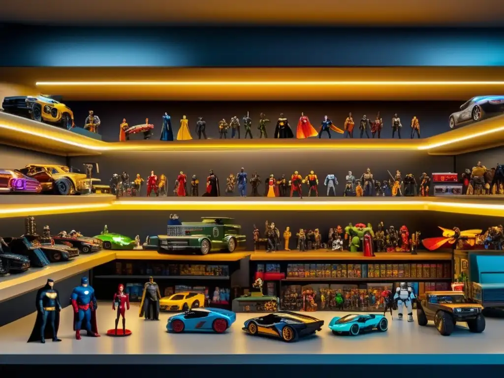 Colección vibrante de juguetes coleccionables Juguetes de colección rentables: exhibición detallada de figuras de acción, vehículos y sets temáticos de películas, series y videojuegos populares