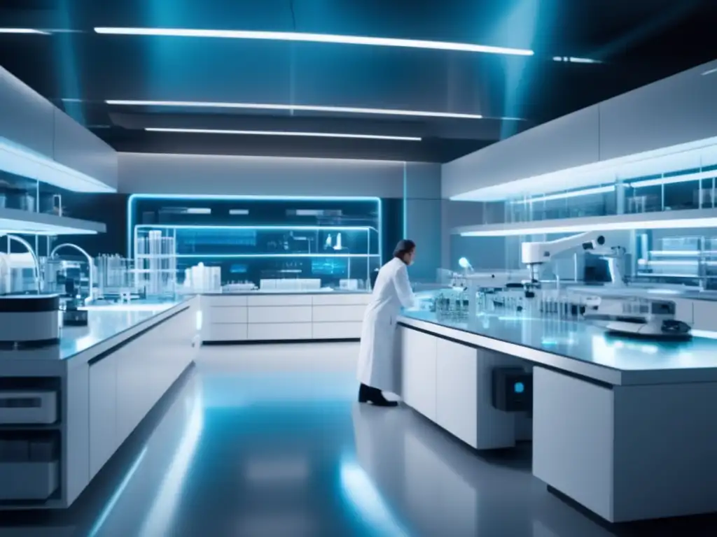 Laboratorio biotecnológico futurista Laboratorio biotecnológico: Oportunidades de inversión en biotecnología