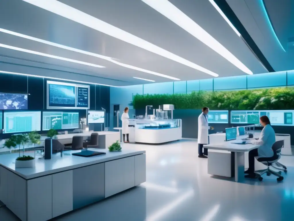 Laboratorio de investigación médica futurista Laboratorio de investigación médica futurista