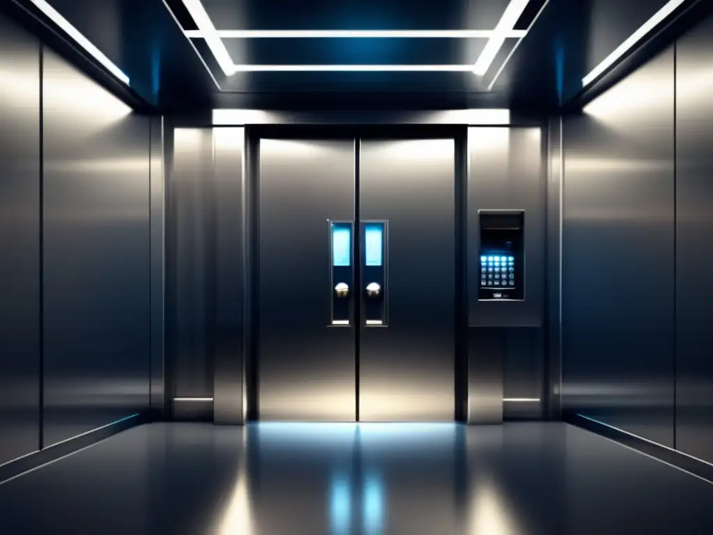 Vaulto de banco moderno y seguro Liquidez financiera segura y accesible en una moderna bóveda bancaria
