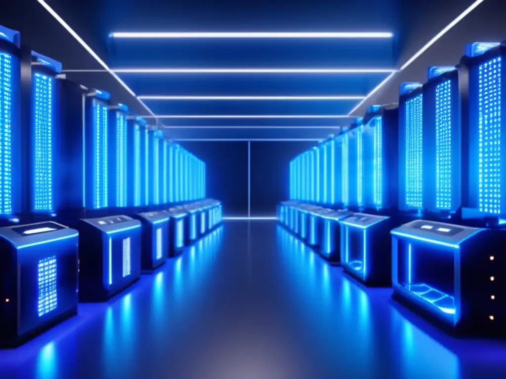 Granja minera de alta tecnología con ASICs modernos Mejor hardware para minar criptomonedas en una granja de minería de alta tecnología con ASICs modernos y eficientes