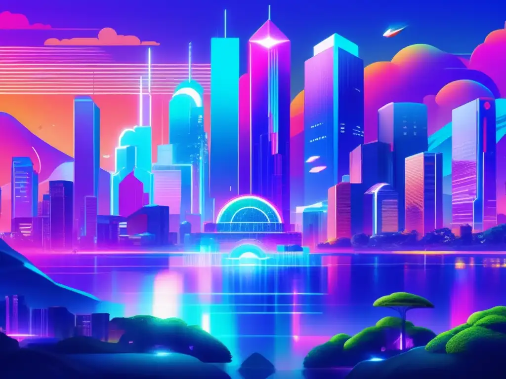 Paisaje digital altcoins Mejores altcoins para invertir en paisaje digital futurista