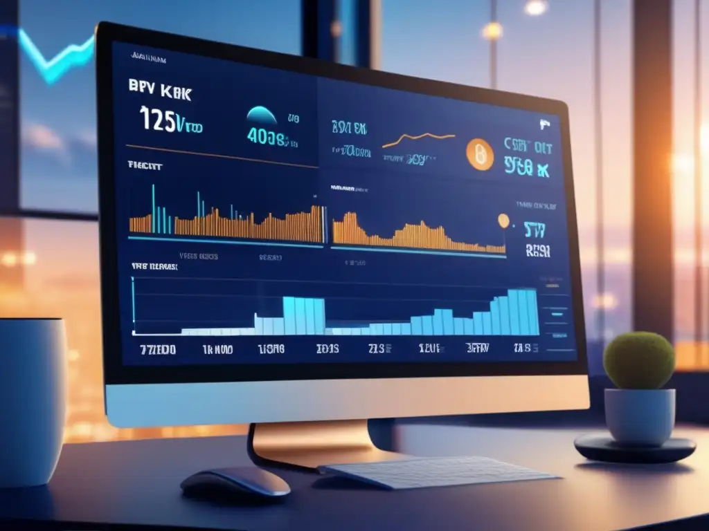 Interfaz de trading de criptomonedas moderna y elegante Mejores interfaces cripto: plataforma trading 8k, diseño intuitivo, gráficos en tiempo real, dashboard personalizable, eficiente gestión inversiones