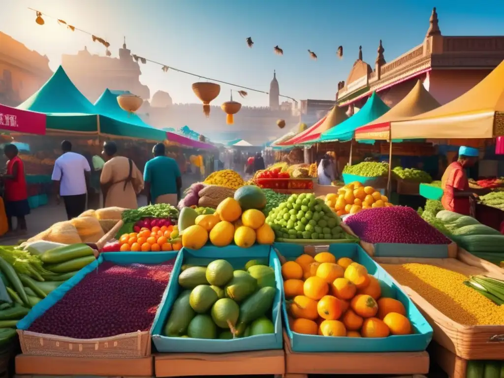 Feria de comercio justo, diversidad y productos vibrantes Mercado de comercio justo con certificaciones FAIR TRADE